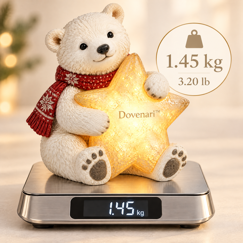 Dovenari™ Light-Up Star Polar Bear LED Night Light