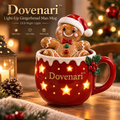 Dovenari™ Light-Up Gingerbread Man Mug LED Christmas Night Light