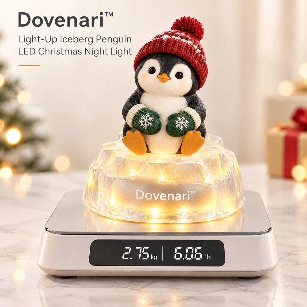 Dovenari™ Light-Up Iceberg Penguin LED Christmas Night Light