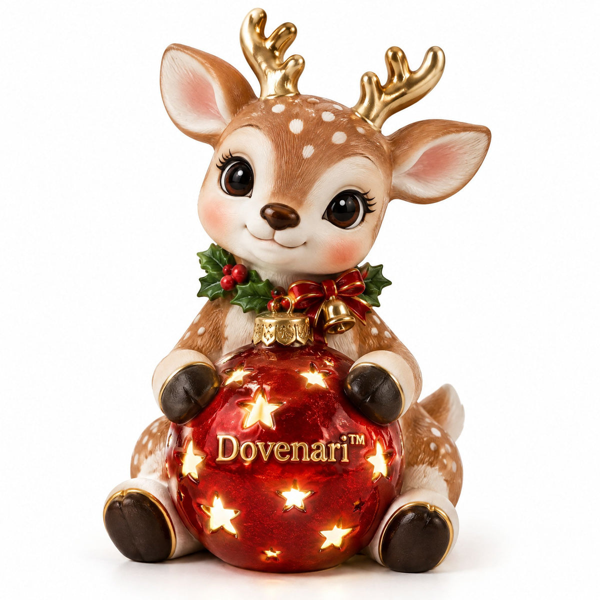 Dovenari™ Lighted Christmas Bauble Baby Deer LED Night Light Figurine