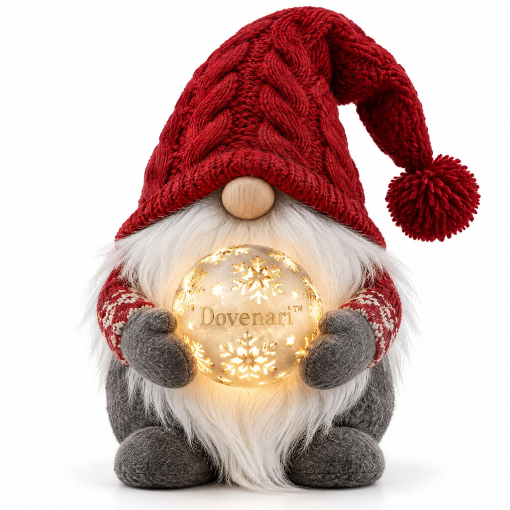 Dovenari™ Snowflake Glow Christmas Gnome LED Night Light