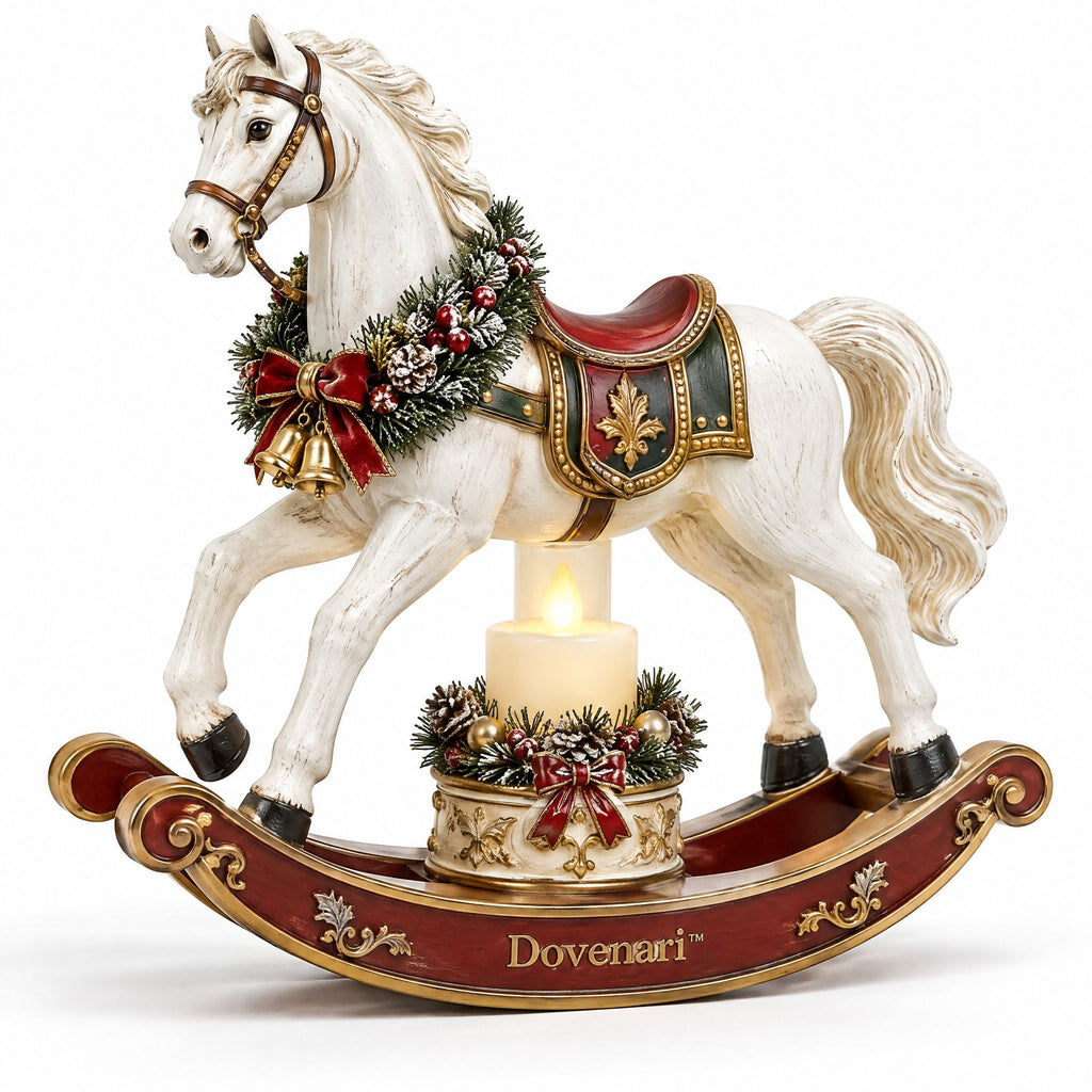 Dovenari™ Vintage Christmas Rocking Horse LED Night Light